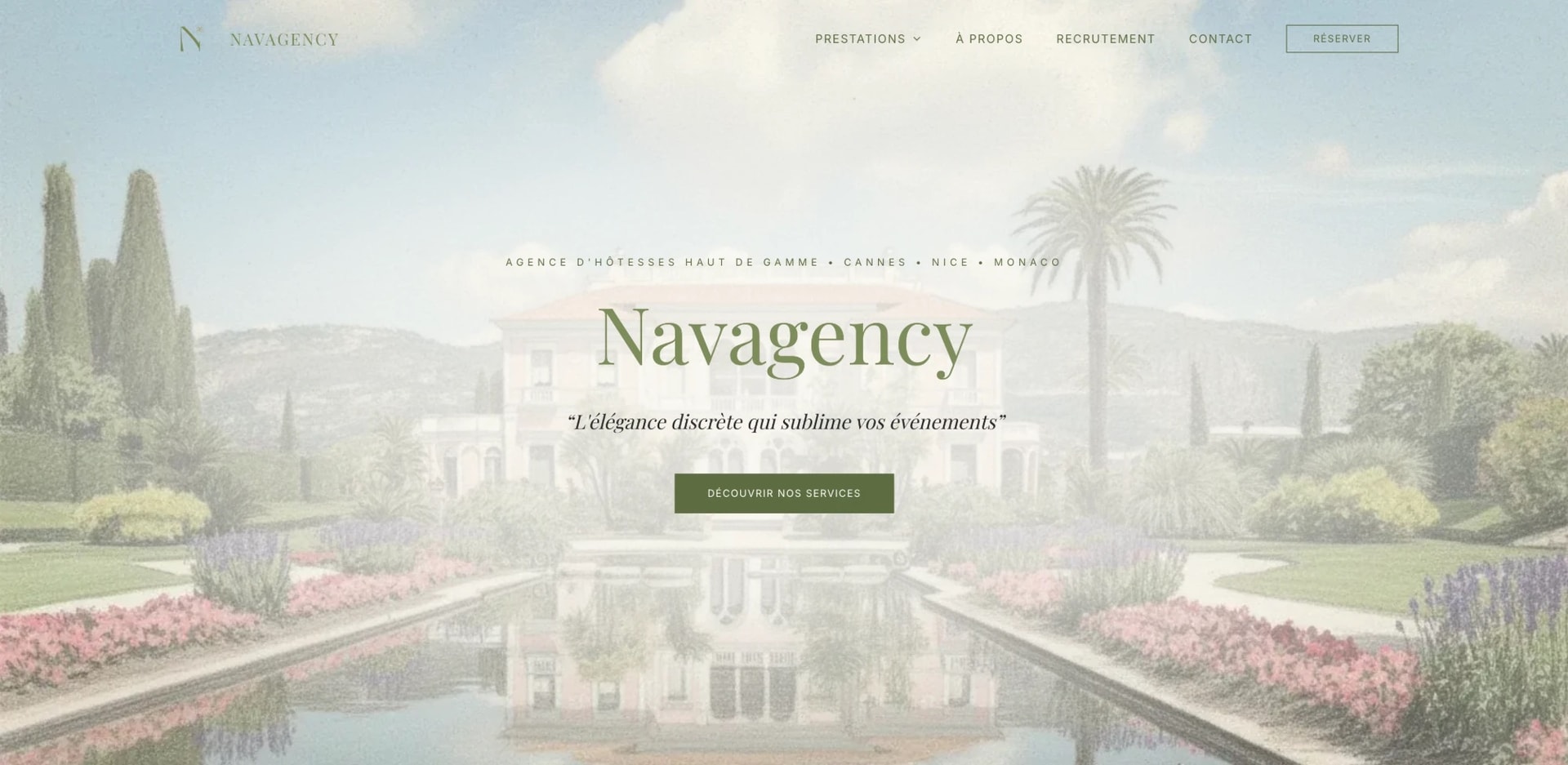 Aperçu du site Nava Agency